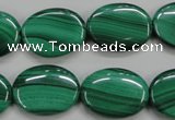 CMN435 15.5 inches 15*20mm oval natural malachite beads wholesale