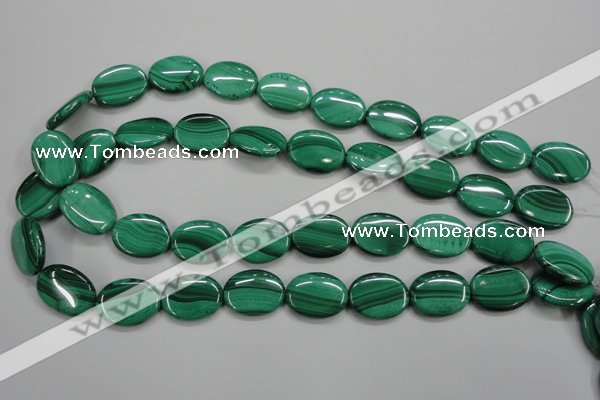 CMN435 15.5 inches 15*20mm oval natural malachite beads wholesale