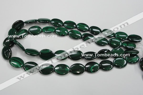 CMN436 15.5 inches 15*20mm oval natural malachite beads wholesale