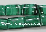 CMN444 15.5 inches 13*18mm rectangle natural malachite beads