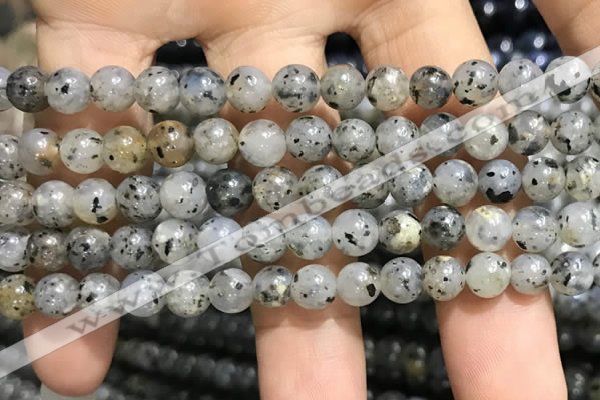 CMQ101 15.5 inches 6mm round moss quartz beads wholesale