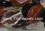 CMQ09 18*25mm twisted faceted teardrop multicolor quartz beads