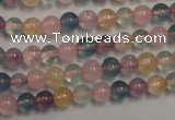 CMQ211 15.5 inches 6mm round multicolor quartz gemstone beads