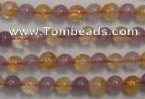 CMQ215 15.5 inches 6mm round multicolor quartz gemstone beads