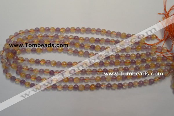 CMQ215 15.5 inches 6mm round multicolor quartz gemstone beads