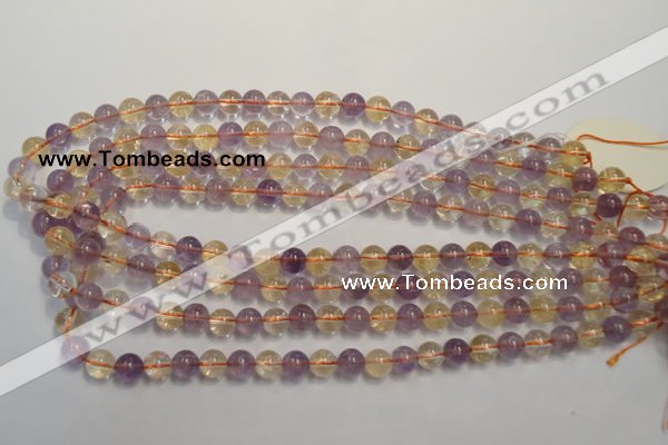 CMQ216 15.5 inches 8mm round multicolor quartz gemstone beads