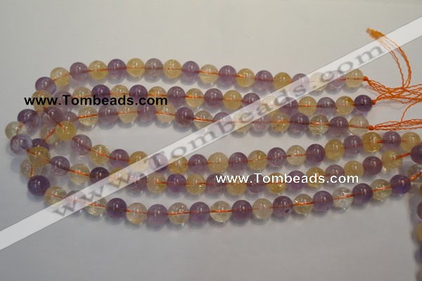 CMQ217 15.5 inches 10mm round multicolor quartz gemstone beads