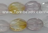 CMQ253 15.5 inches 13*18mm faceted oval multicolor quartz beads