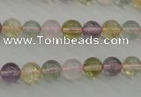 CMQ302 15.5 inches 8mm round multicolor quartz gemstone beads