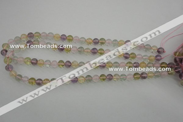 CMQ302 15.5 inches 8mm round multicolor quartz gemstone beads