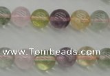 CMQ303 15.5 inches 10mm round multicolor quartz gemstone beads