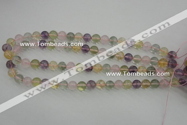 CMQ303 15.5 inches 10mm round multicolor quartz gemstone beads