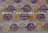 CMQ311 15.5 inches 6mm round citrine & amethyst beads wholesale