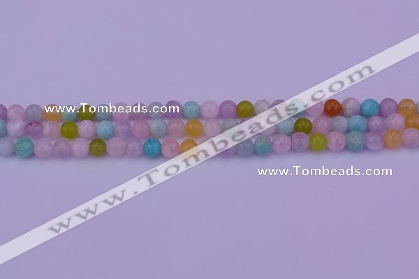 CMQ341 15.5 inches 6mm round mixed quartz gemstone beads