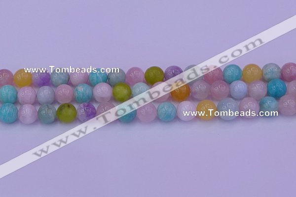 CMQ343 15.5 inches 10mm round mixed quartz gemstone beads