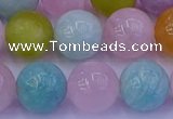 CMQ344 15.5 inches 12mm round mixed quartz gemstone beads