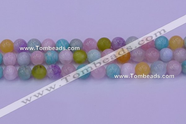 CMQ344 15.5 inches 12mm round mixed quartz gemstone beads