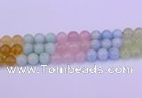 CMQ364 15.5 inches 12mm round rainbow quartz beads wholesale