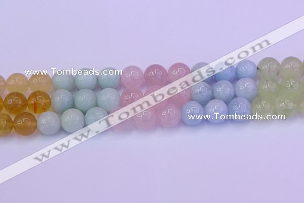 CMQ364 15.5 inches 12mm round rainbow quartz beads wholesale