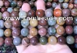 CMQ445 15.5 inches 14mm round mixed rutilated quartz beads