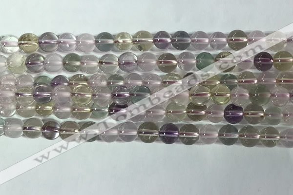CMQ456 15.5 inches 6mm round colorfull quartz beads wholesale