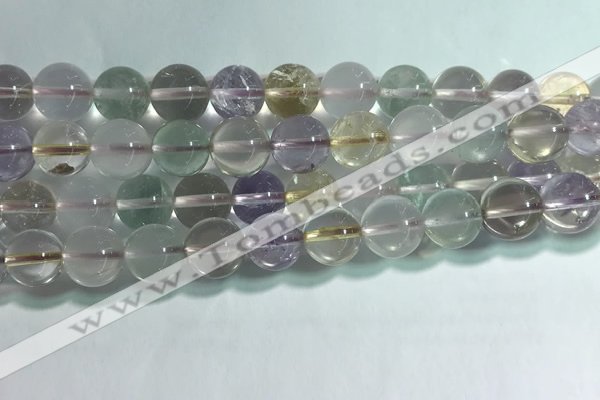 CMQ458 15.5 inches 10mm round colorfull quartz beads wholesale