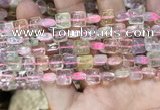 CMQ503 15.5 inches 8*8mm square colorfull quartz beads wholesale