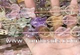 CMQ509 15.5 inches 15*25mm fish-shaped colorfull quartz beads