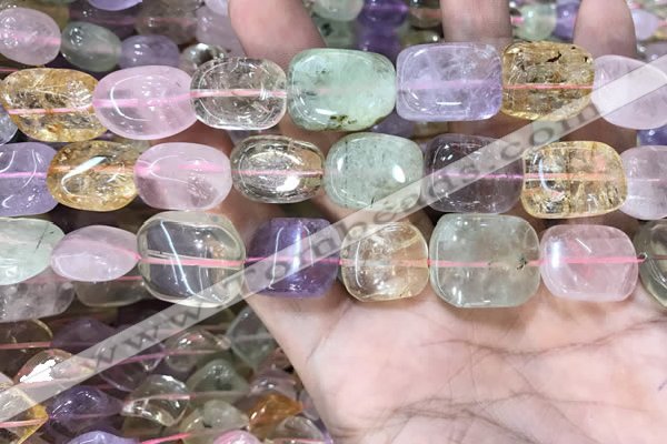 CMQ513 15.5 inches 13*18mm - 15*20mm nuggets colorfull quartz beads