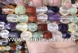 CMQ515 10*12mm - 13*18mm faceted nuggets colorfull quartz beads