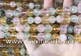 CMQ532 15.5 inches 10mm faceted round colorfull quartz beads