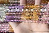 CMQ543 15.5 inches 8mm faceted round colorfull quartz beads