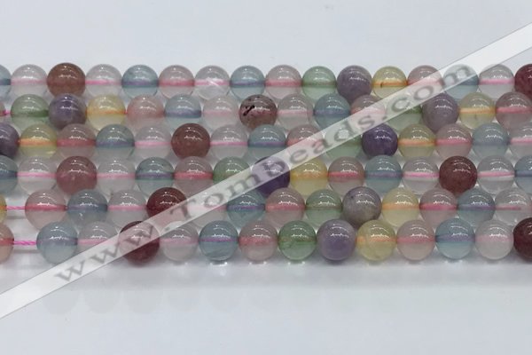 CMQ571 15.5 inches 8mm round mixed quartz beads wholesale