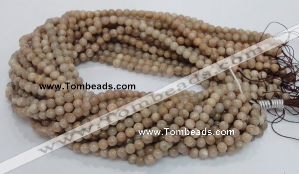 CMS02 15.5 inches 6mm round moonstone gemstone beads wholesale