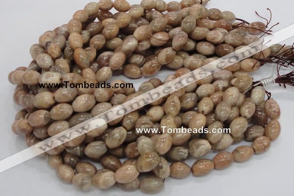 CMS07 15.5 inches 10*14mm rice moonstone gemstone beads wholesale