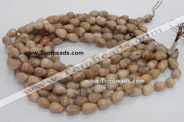 CMS10 15.5 inches 10*14mm teardrop moonstone gemstone beads wholesale