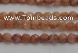 CMS1010 15.5 inches 4mm faceted round AA grade moonstone beads