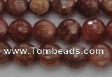 CMS1012 15.5 inches 8mm faceted round AA grade moonstone beads