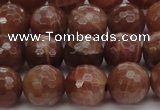 CMS1014 15.5 inches 10mm faceted round AA grade moonstone beads