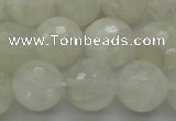 CMS1045 15.5 inches 14mm faceted round A grade white moonstone beads