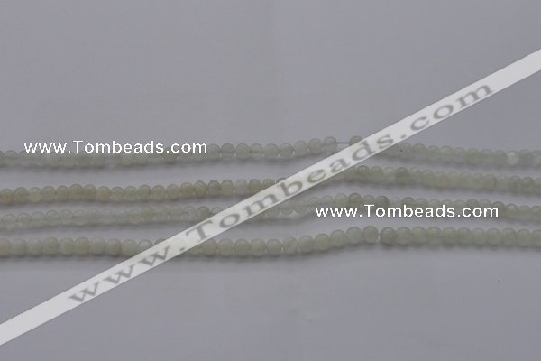 CMS1050 15.5 inches 4mm round grey moonstone beads wholesale