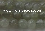 CMS1058 15.5 inches 8mm round grey moonstone beads wholesale