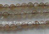 CMS1063 15.5 inches 4mm round grey moonstone beads wholesale