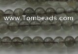 CMS1070 15.5 inches 4mm round grey moonstone beads wholesale