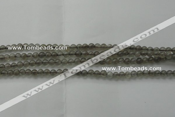 CMS1070 15.5 inches 4mm round grey moonstone beads wholesale