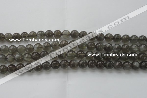 CMS1072 15.5 inches 8mm round grey moonstone beads wholesale