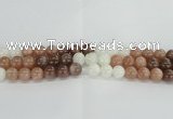 CMS1084 15.5 inches 12mm round mixed moonstone beads wholesale