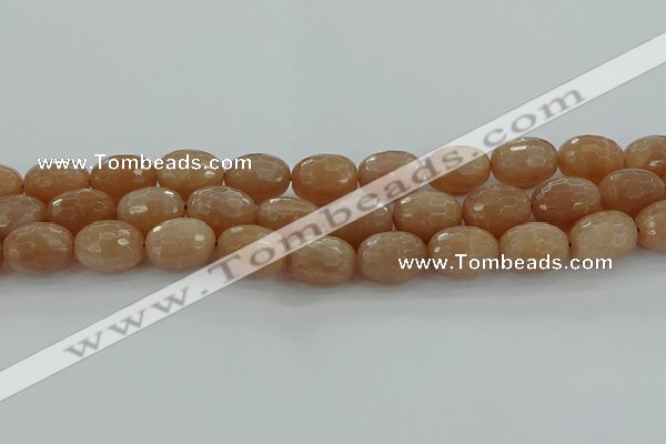 CMS1101 15.5 inches 13*18mm faceted rice moonstone gemstone beads