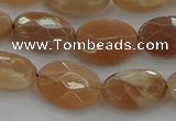 CMS1105 15.5 inches 10*14mm faceted oval moonstone gemstone beads