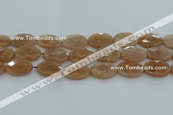 CMS1109 15.5 inches 18*25mm faceted oval moonstone gemstone beads